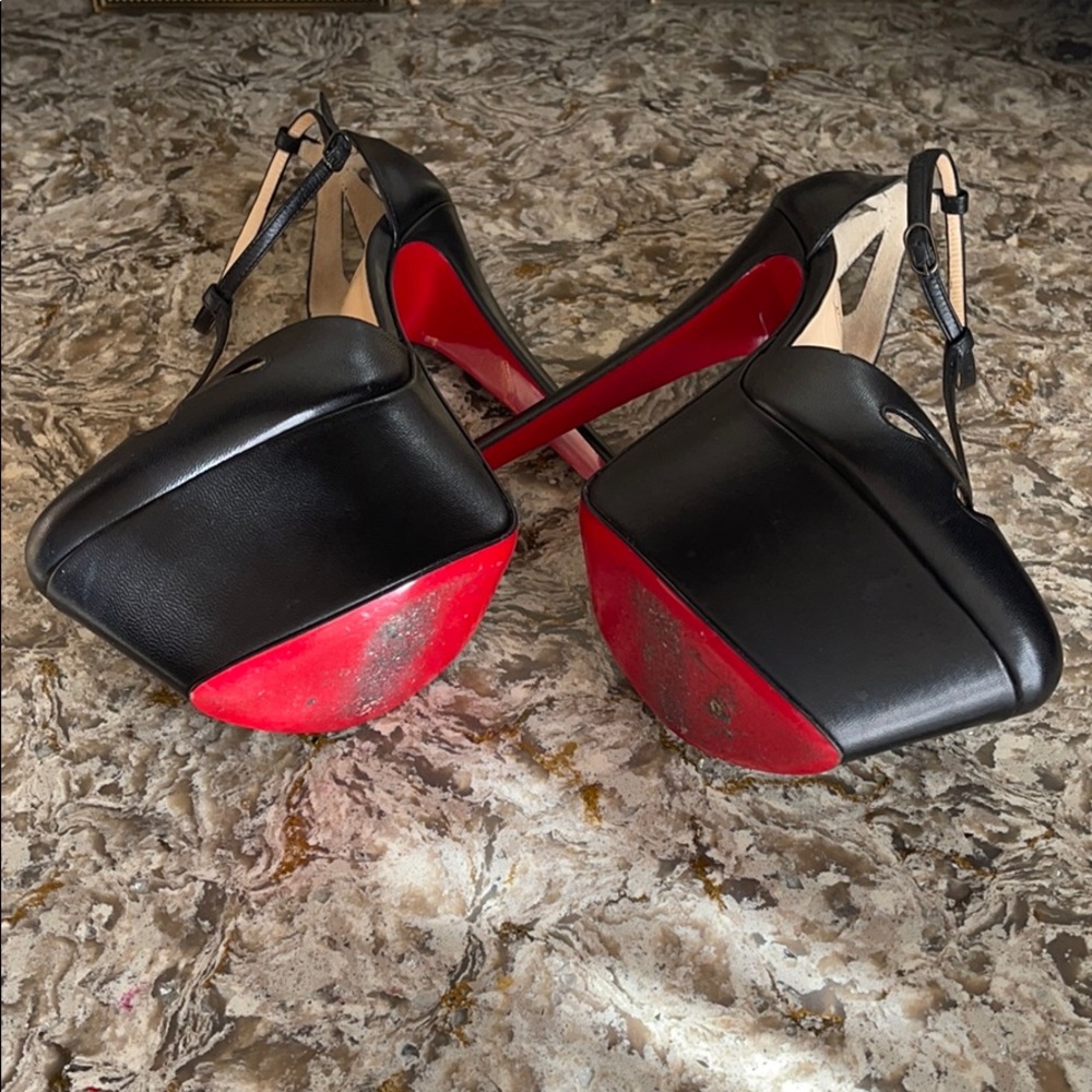 Christian Louboutin Amyada Colombe Leather Heels - Picture 9 of 10